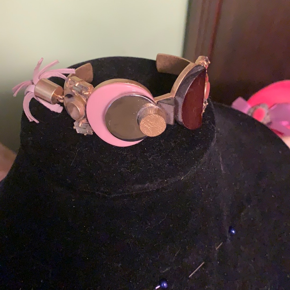 2/30 🧡 JCrew mixed media cuff with leather tassel